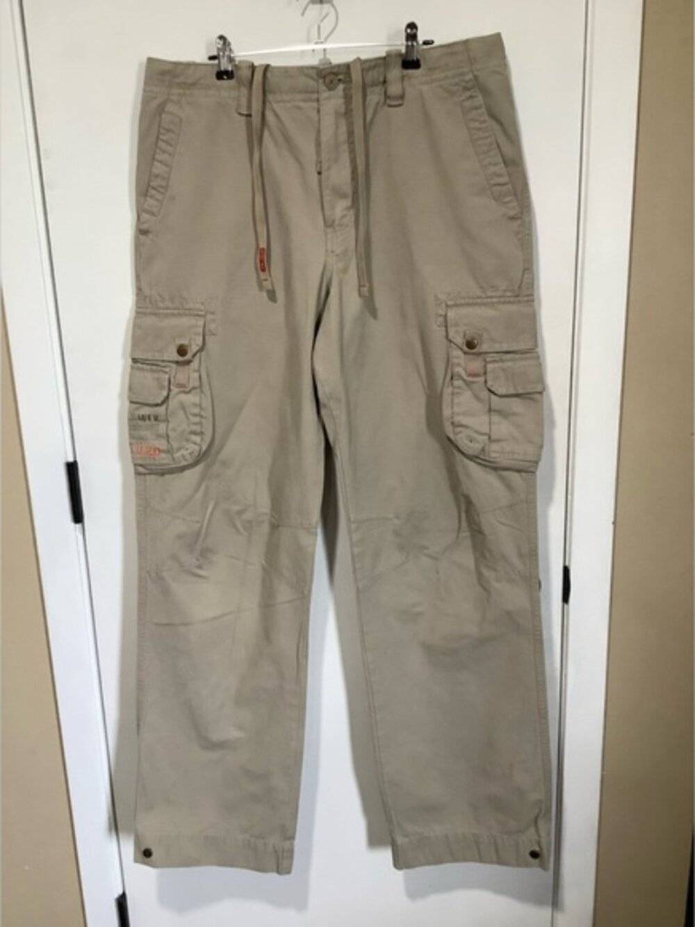 Eddie Bauer Khaki Cargo Pants with Multiple Pockets